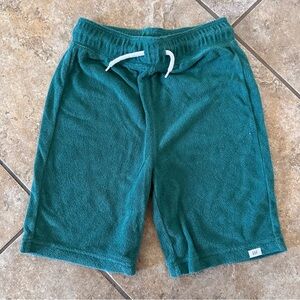 GAP Kids Green Terry Shorts with Elastic Waistband Size M(8)